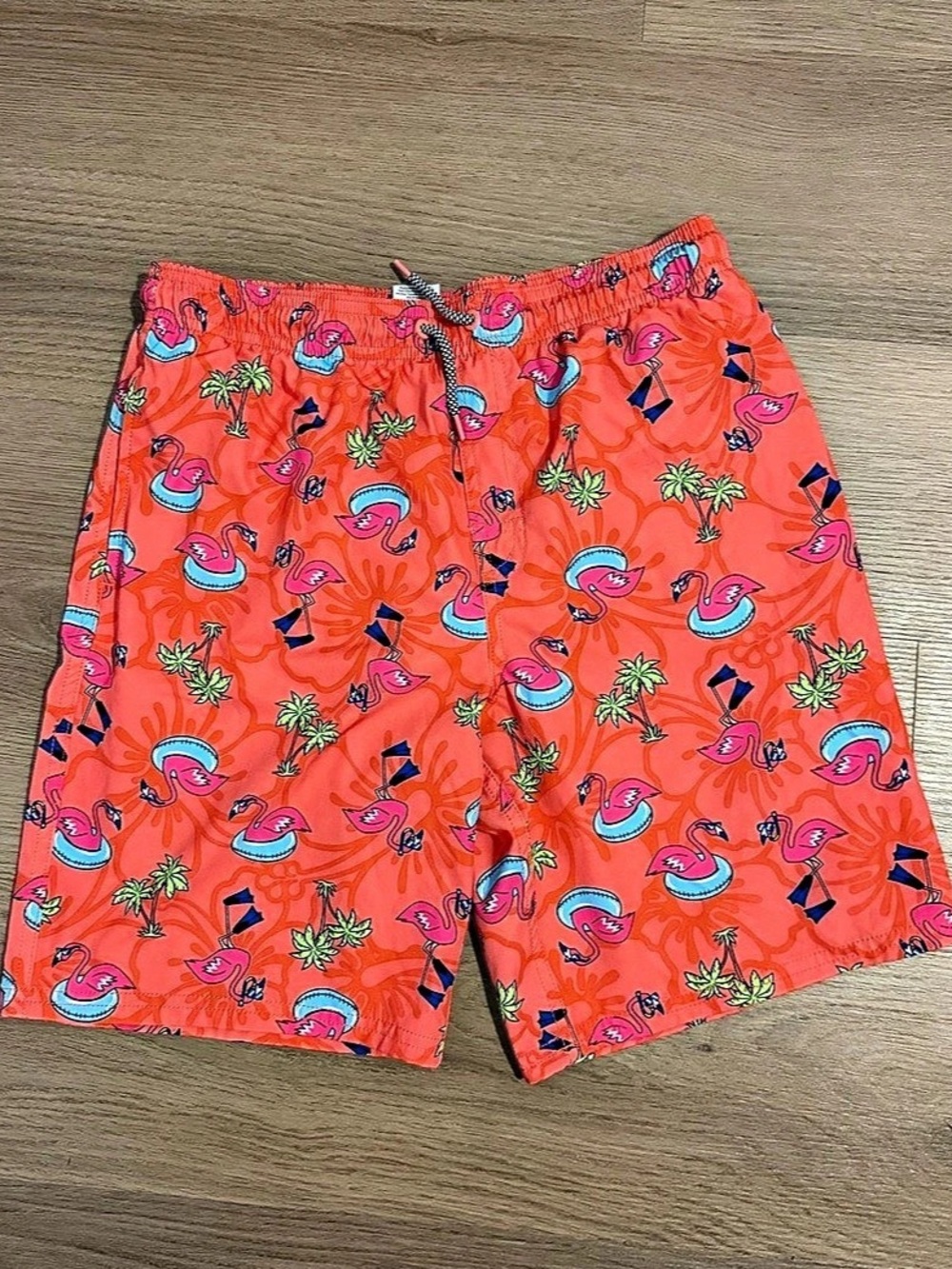 Wonder Nation Boys’ Flamingo Print Swim Trunks XL